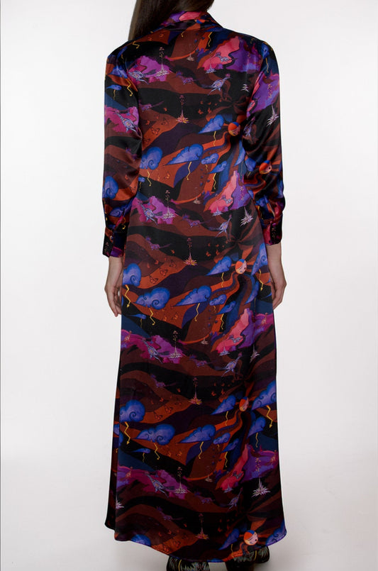 Shirt Dress - Roadrunner Purple