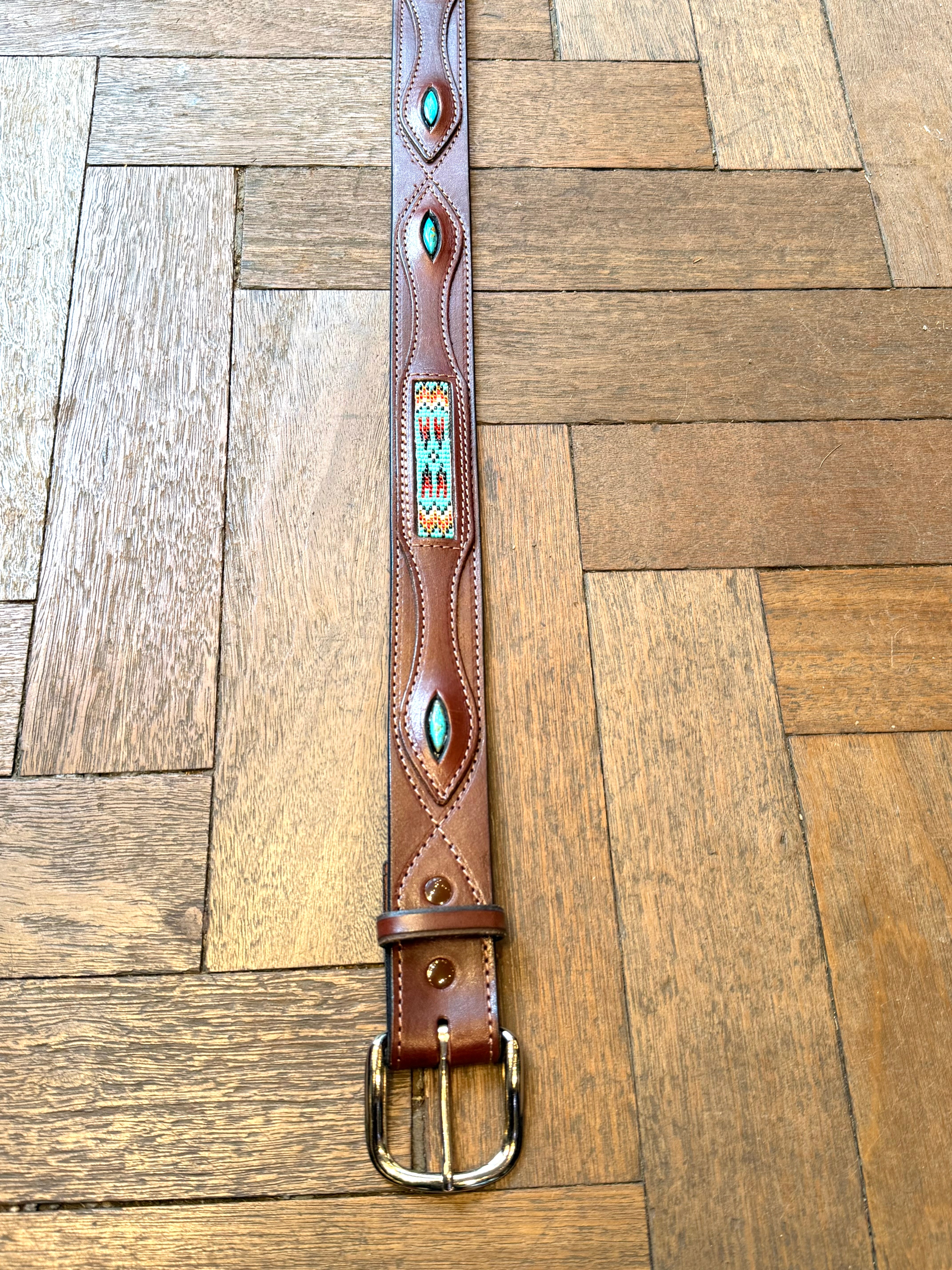 New beaded turquoise belt