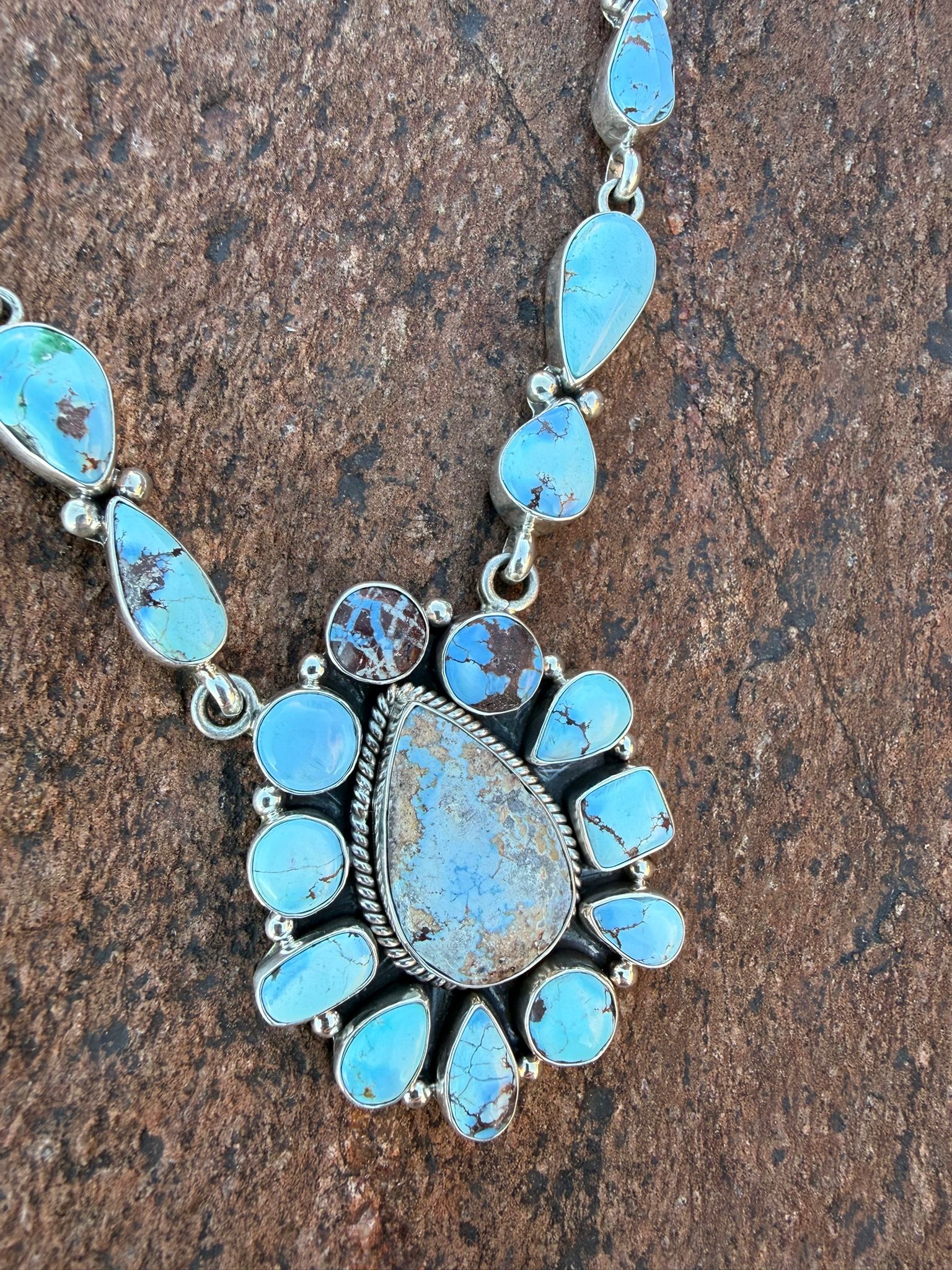 Navajo Golden Hills Turquoise Necklace