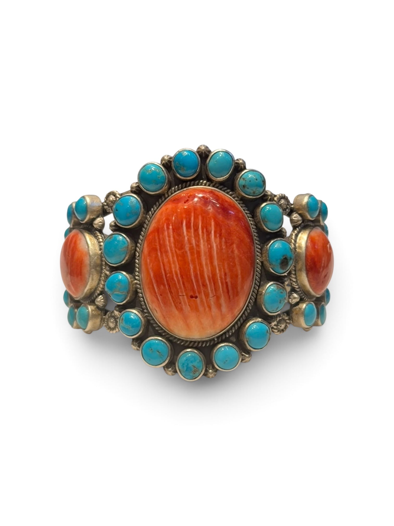 Amazing spiny and turquoise bracelet