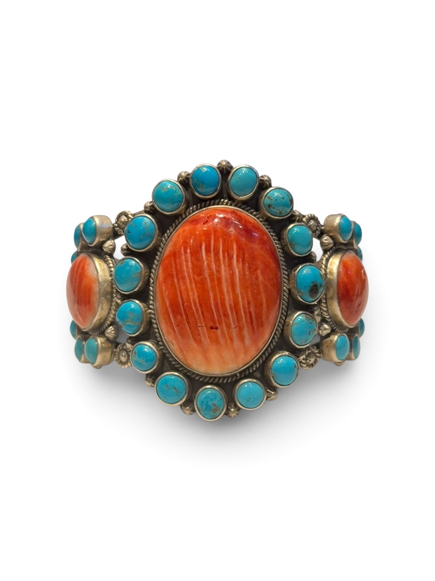 Amazing spiny and turquoise bracelet