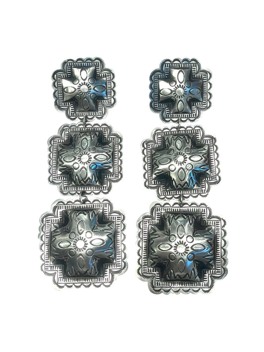 Navajo cross earrings