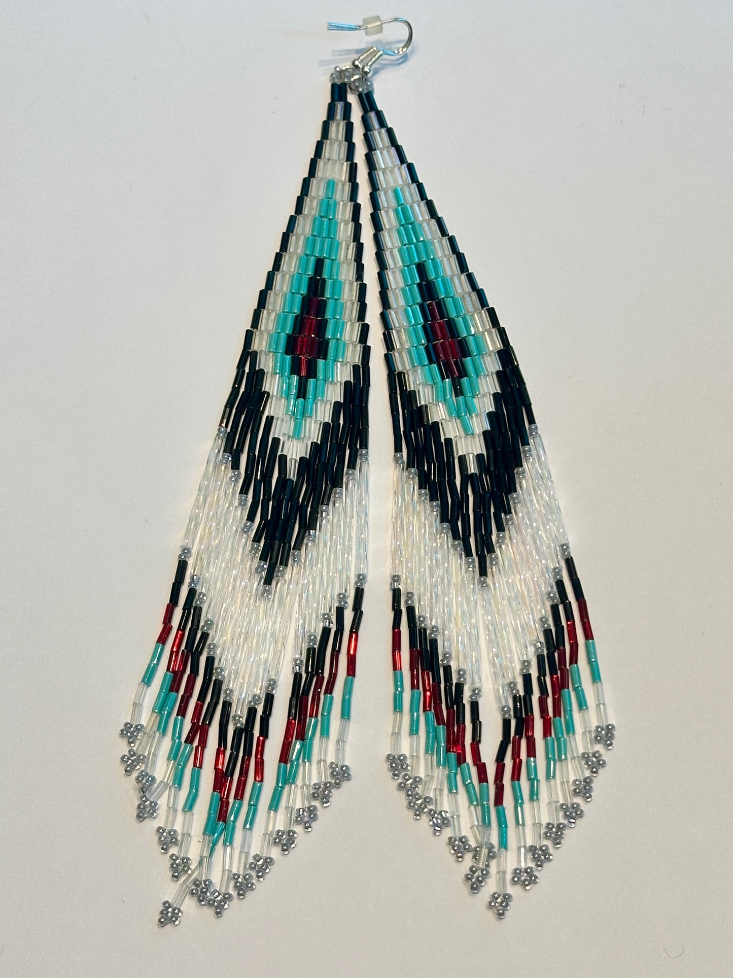 Long beaded earrings