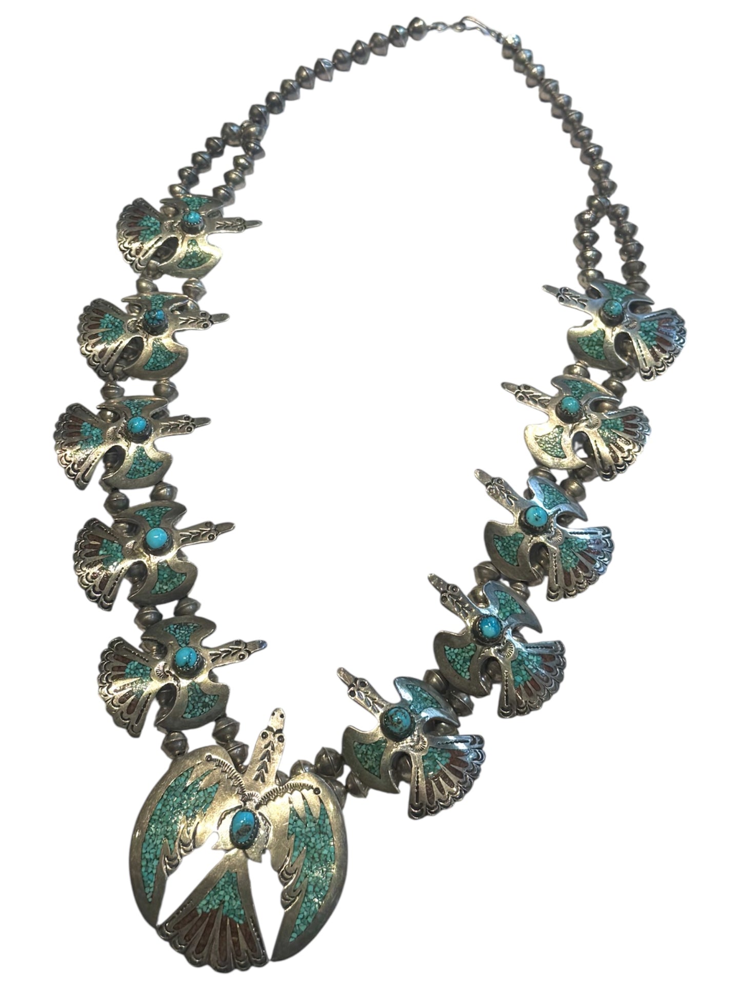 Eagle Squash Blossom Necklace