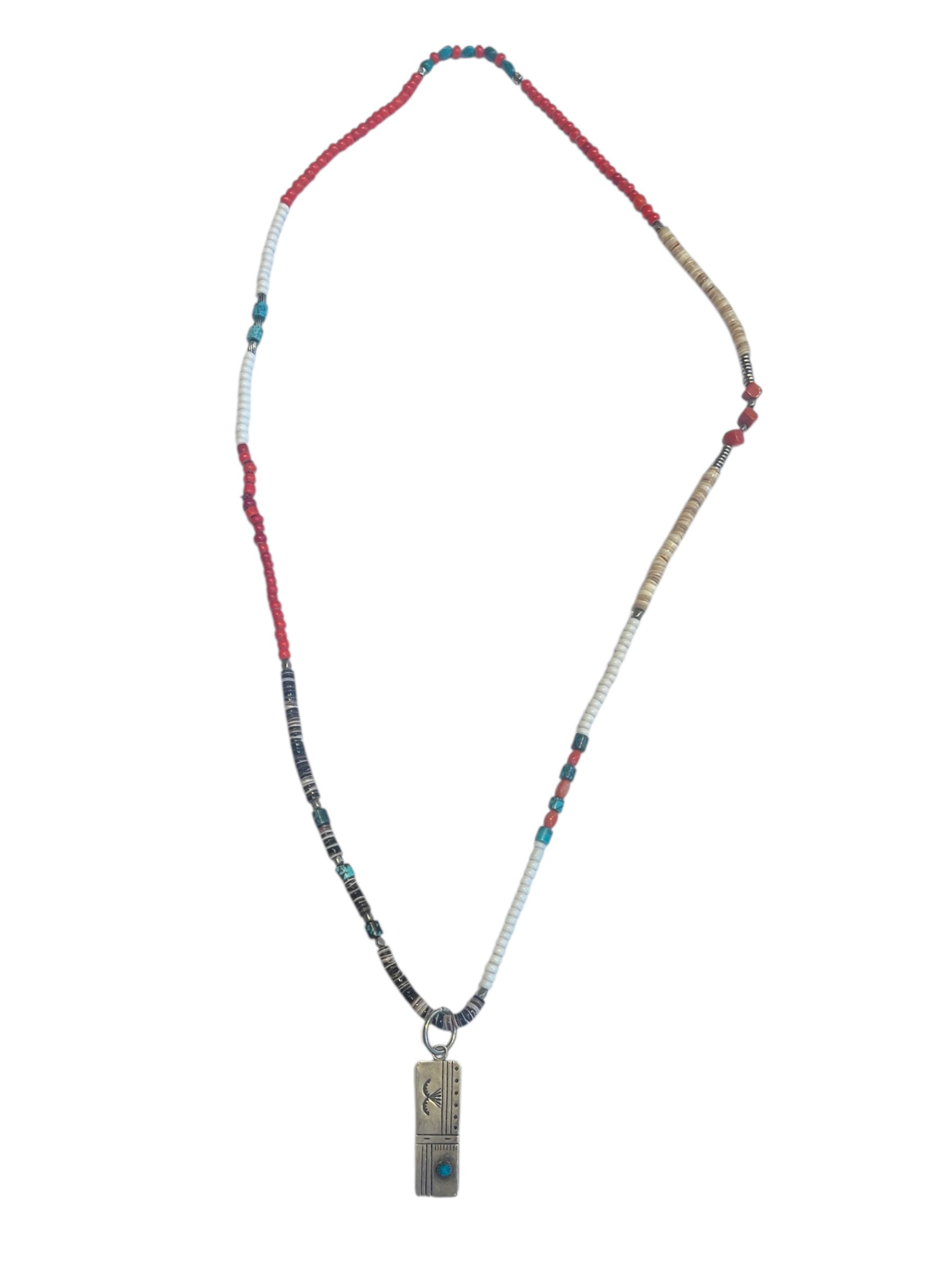 Vintage Navajo beads with pendant