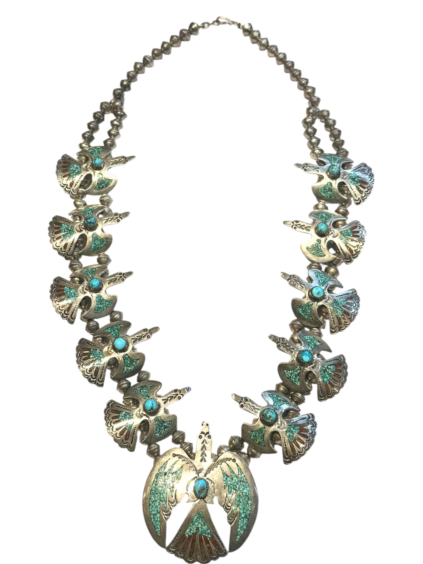 Eagle Squash Blossom Necklace