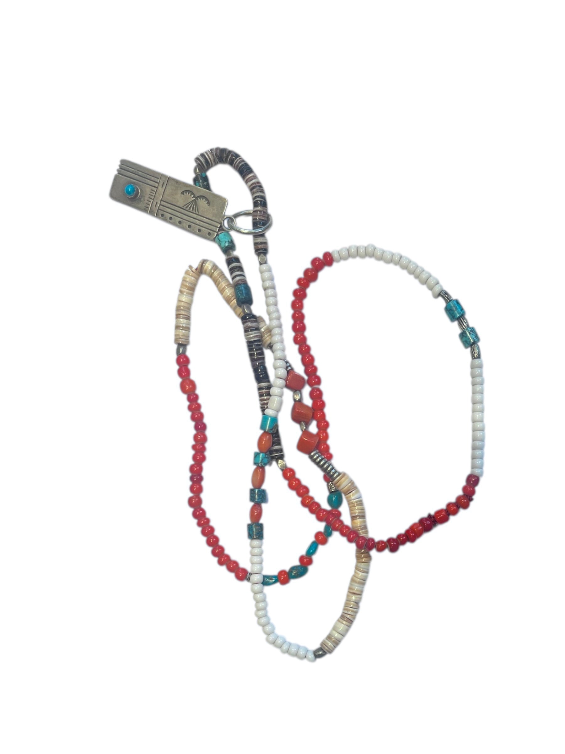 Vintage Navajo beads with pendant