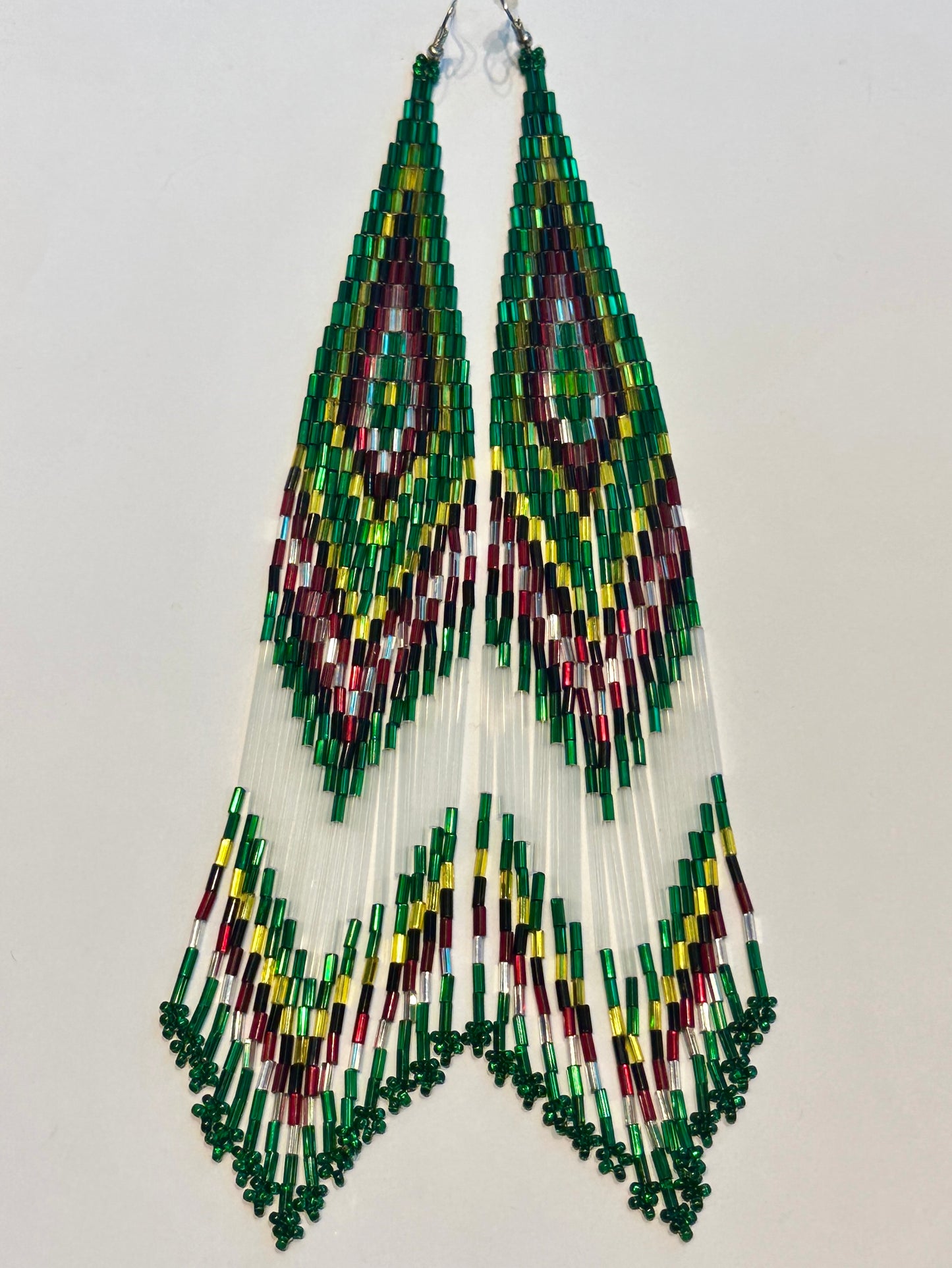 Long beaded earrings
