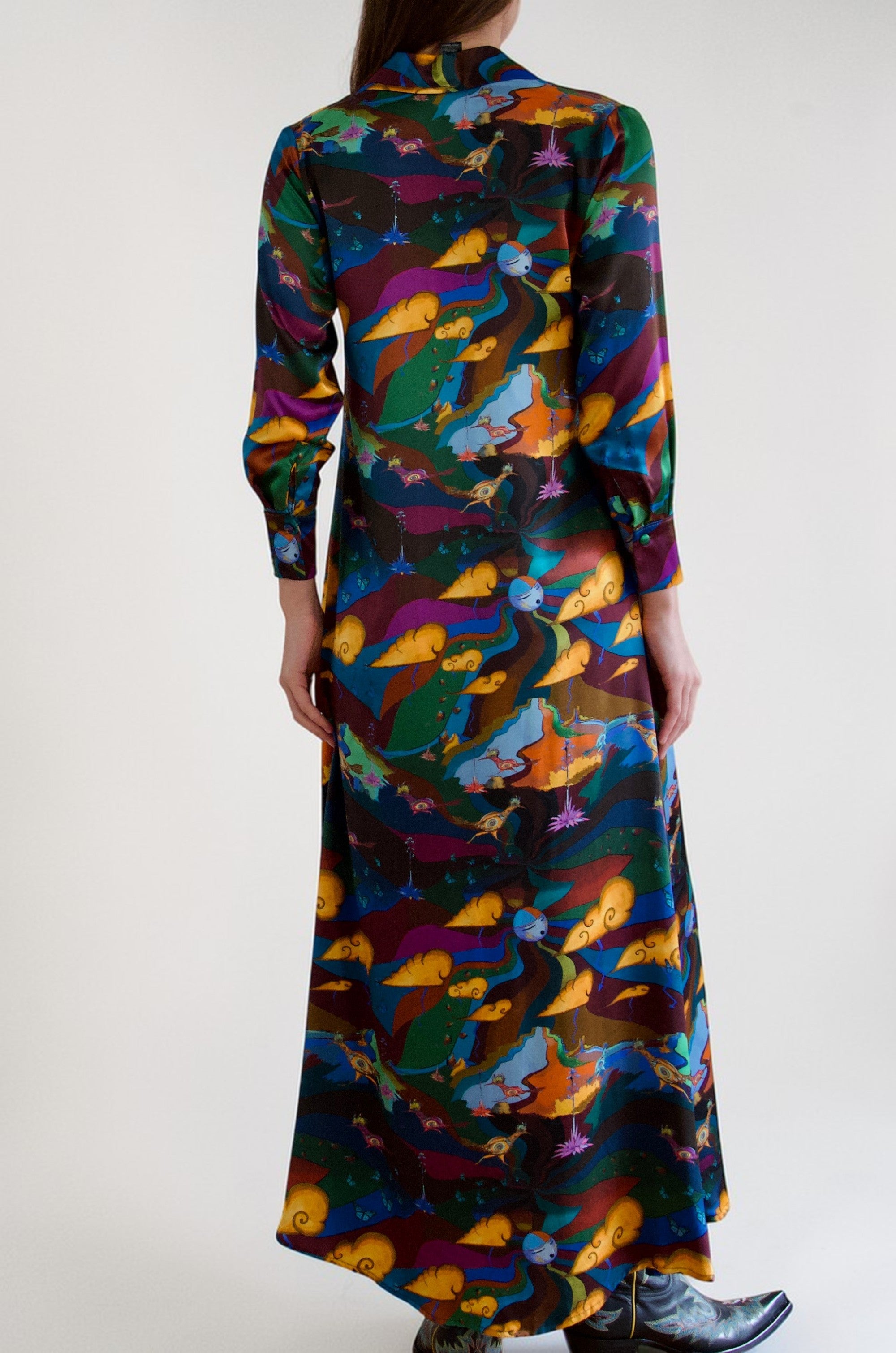 Shirt Dress - Road Runner (Orange)