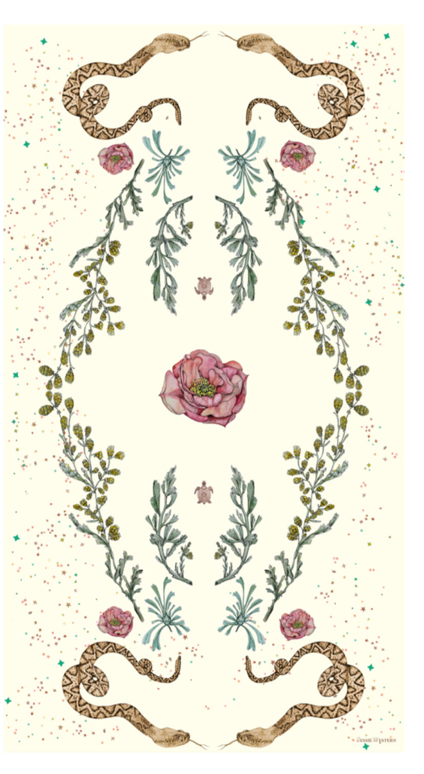 Jessie large snake scarf