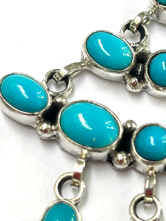 Stunning sleeping beauty turquoise earrings