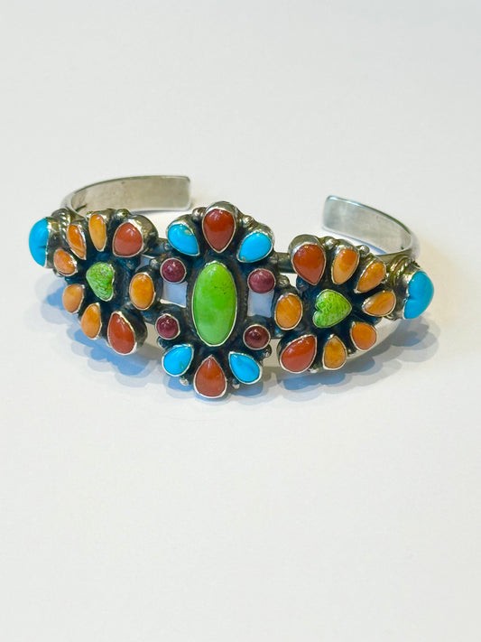 Multi stone Navajo bracelet