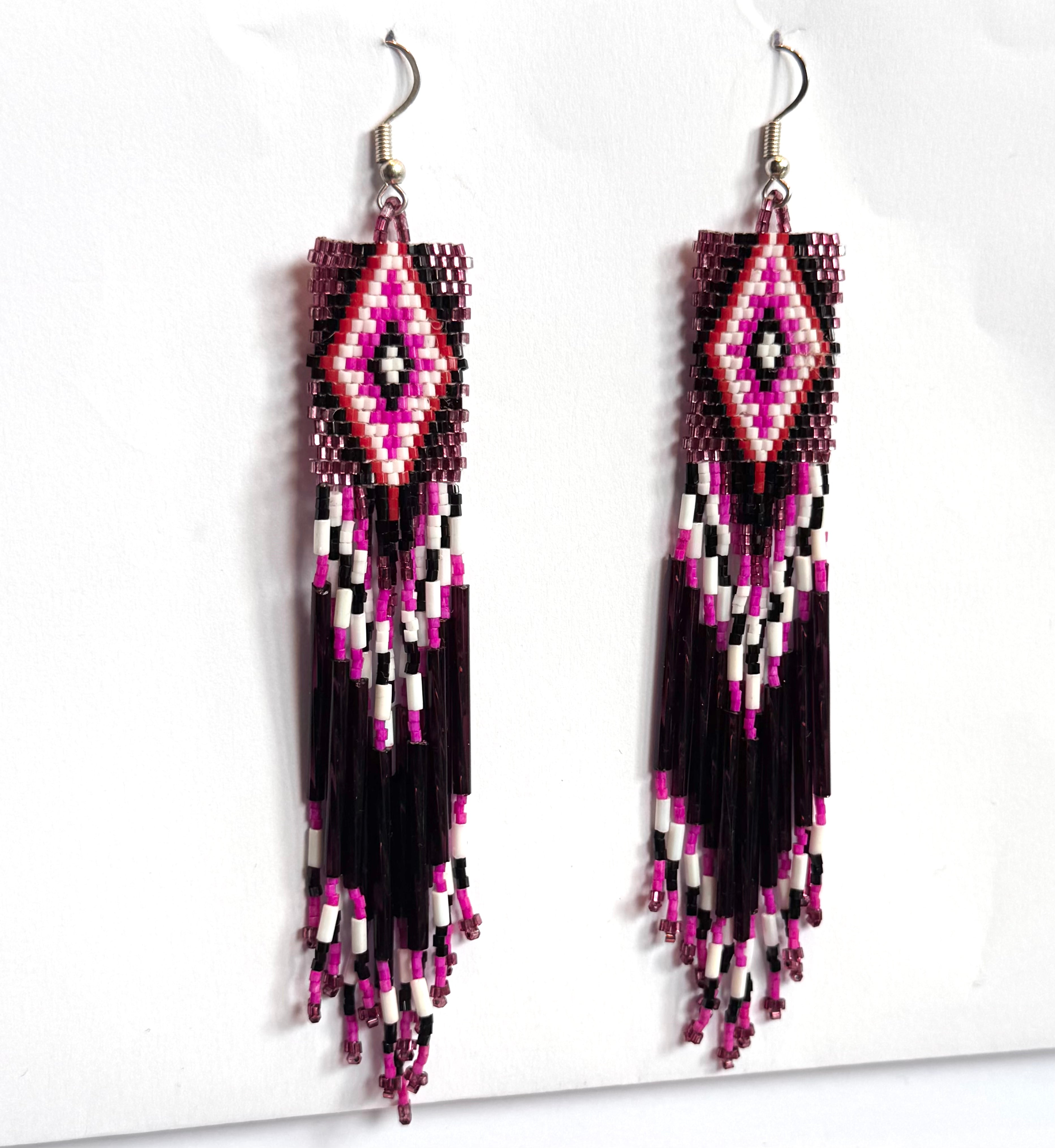 Hoop earring with sterling silver hook