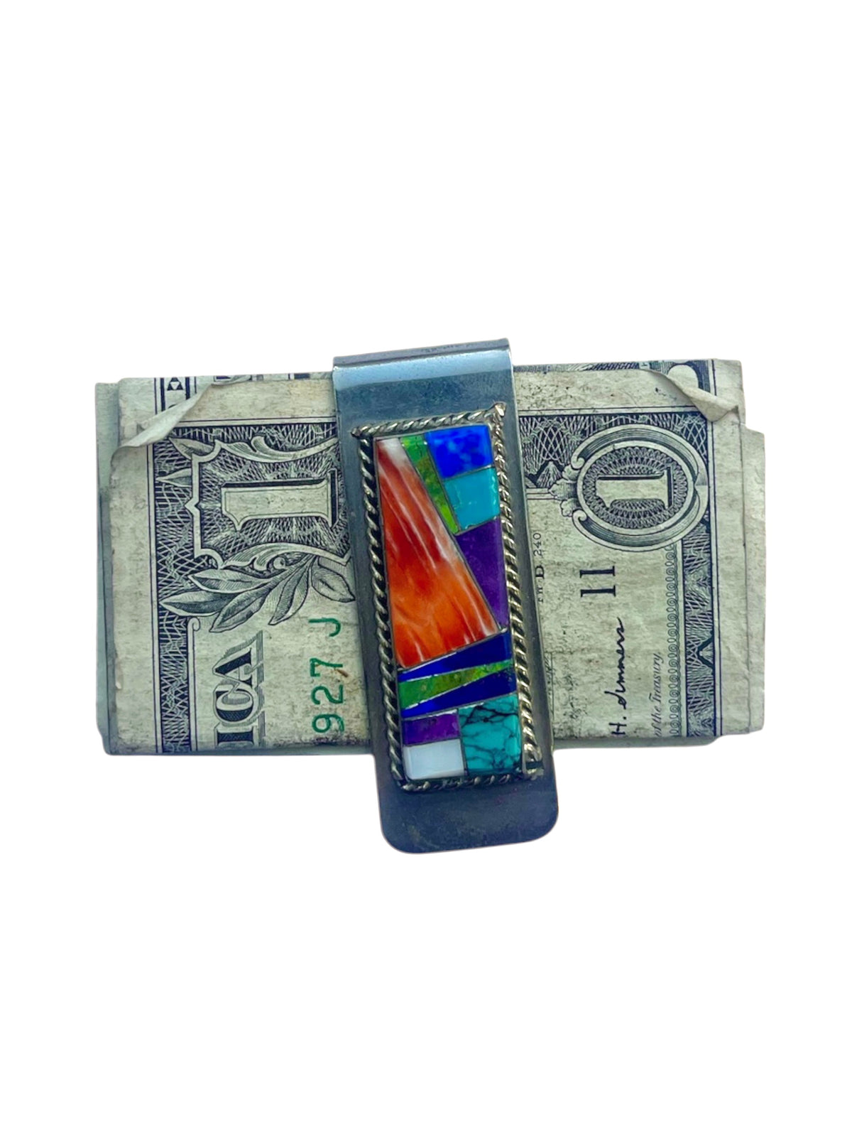 Zuni Inlay Money Clip