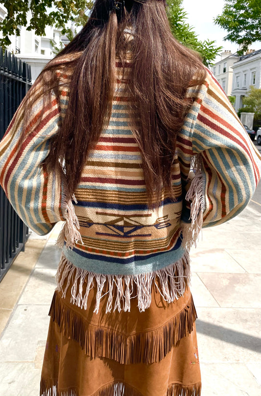 The Jessie Short bolero jacket fringed