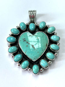 stunning Navajo heart pendent