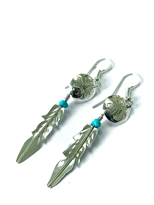 earrings feather