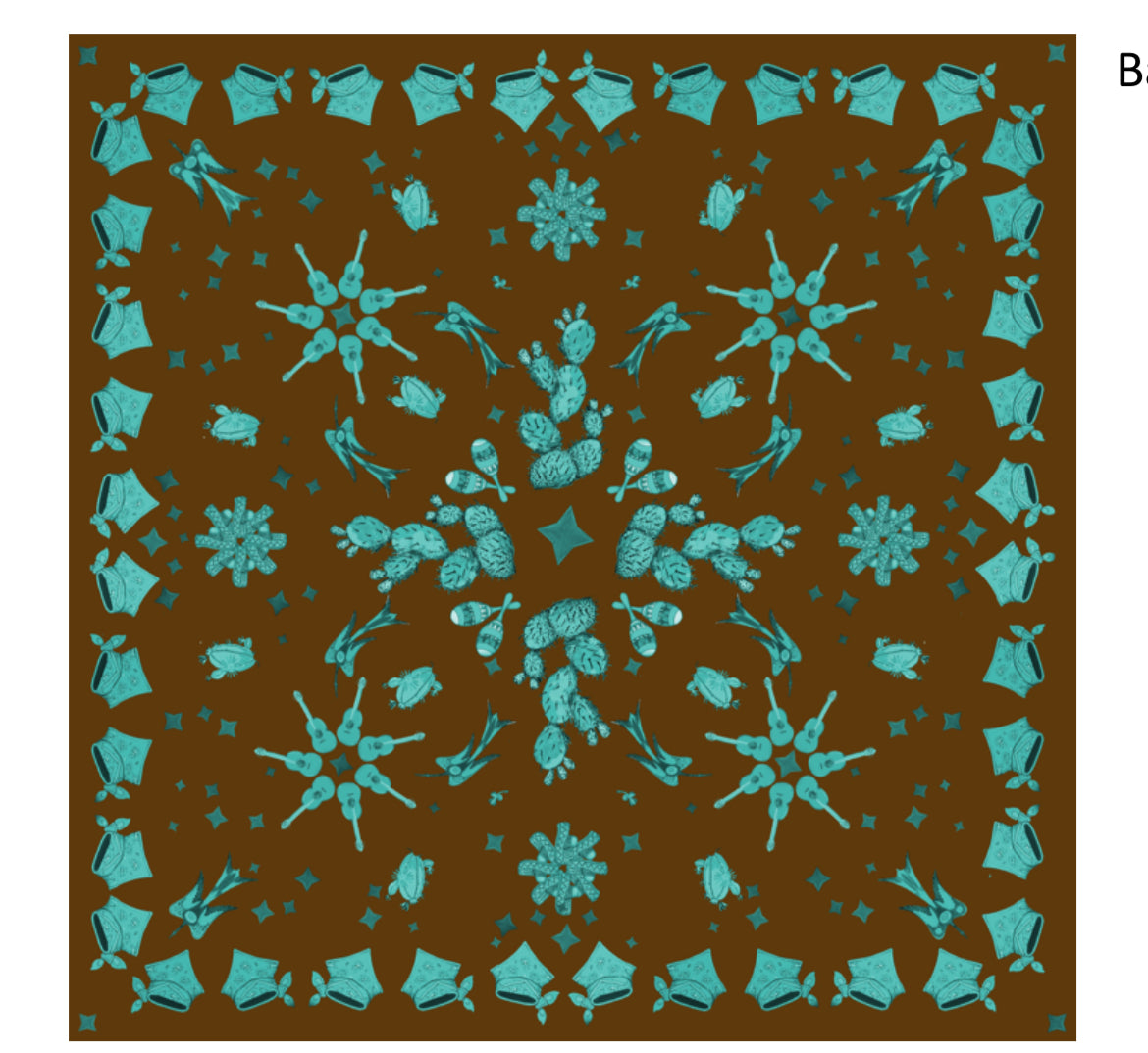 Cashmere Party out west bandana