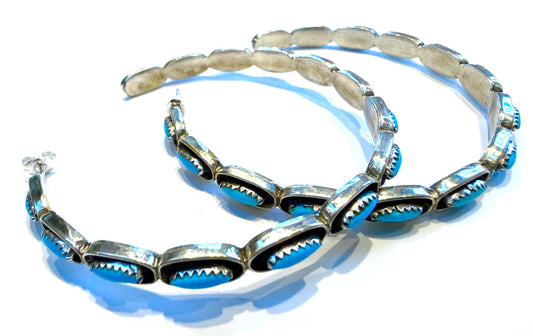 Stunning large hoop earring