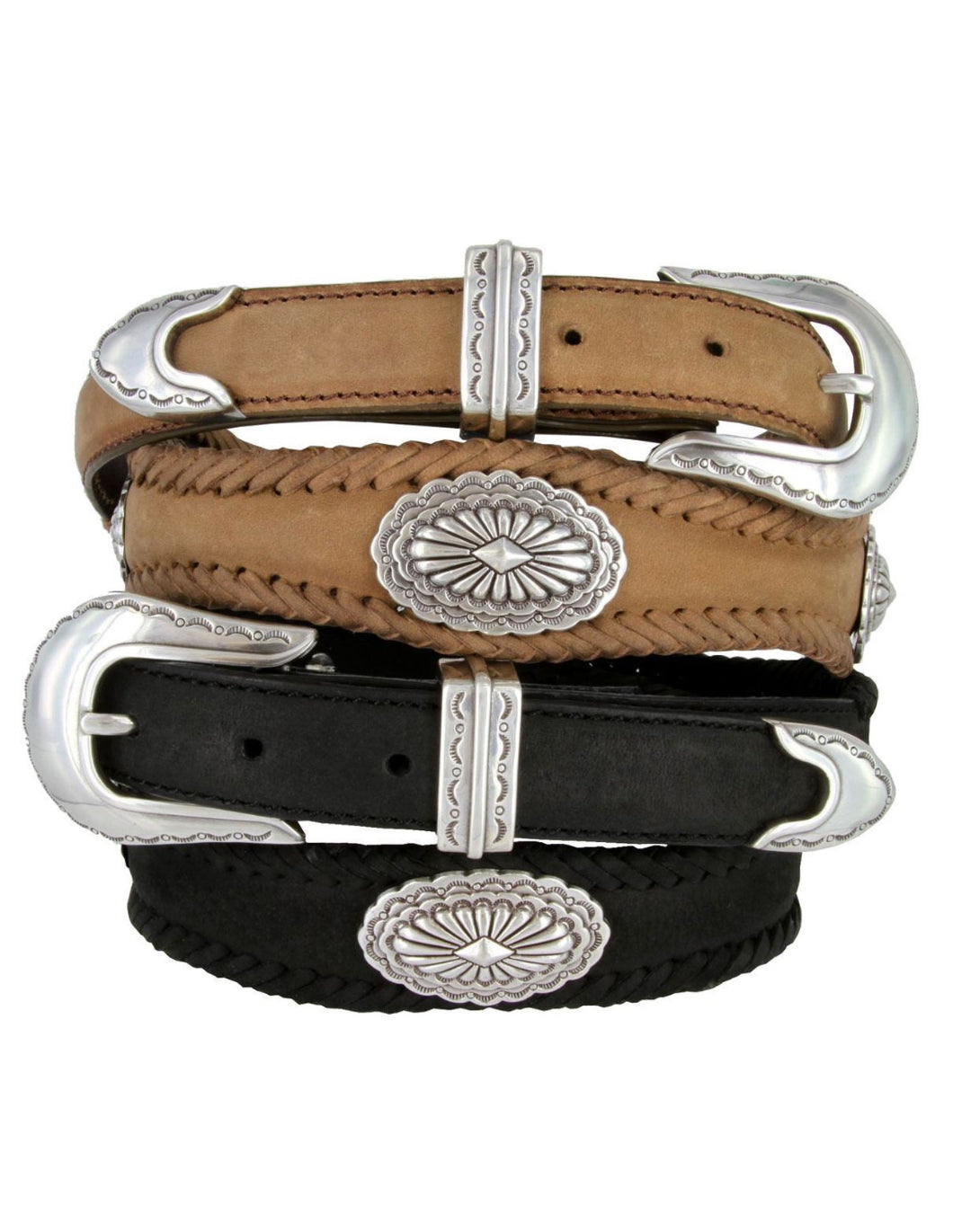 New light tan concho  belt