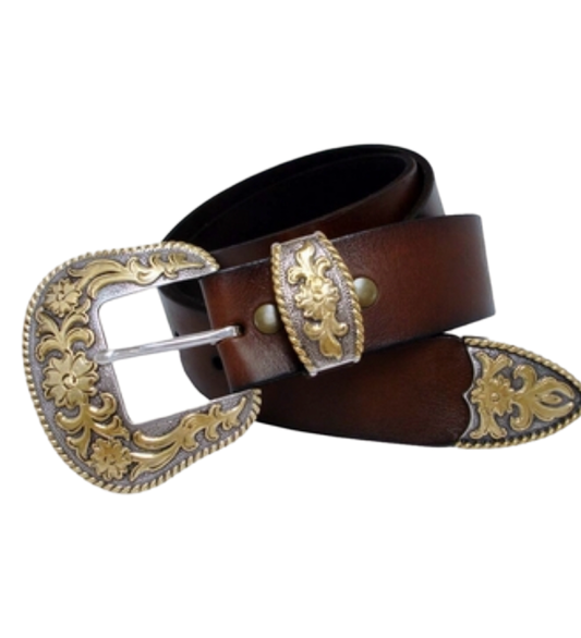 Jessie Western brand belt with ranger buckle