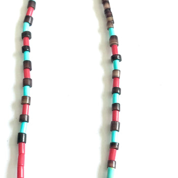 New 18 ‘ inch micro santon Domingo turquoise necklace
