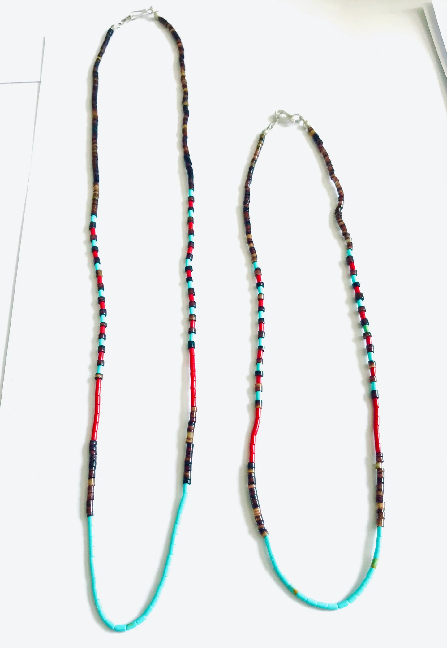 New 18 ‘ inch micro santon Domingo turquoise necklace