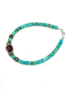 Sterling silver Navajo turquoise bracelet