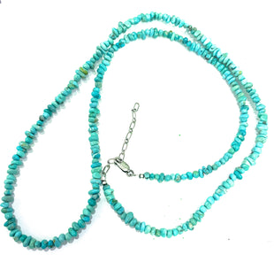 New Long turquoise necklace 30 inch fox mountain turquoise necklace