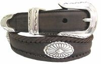 Belt black concho belt