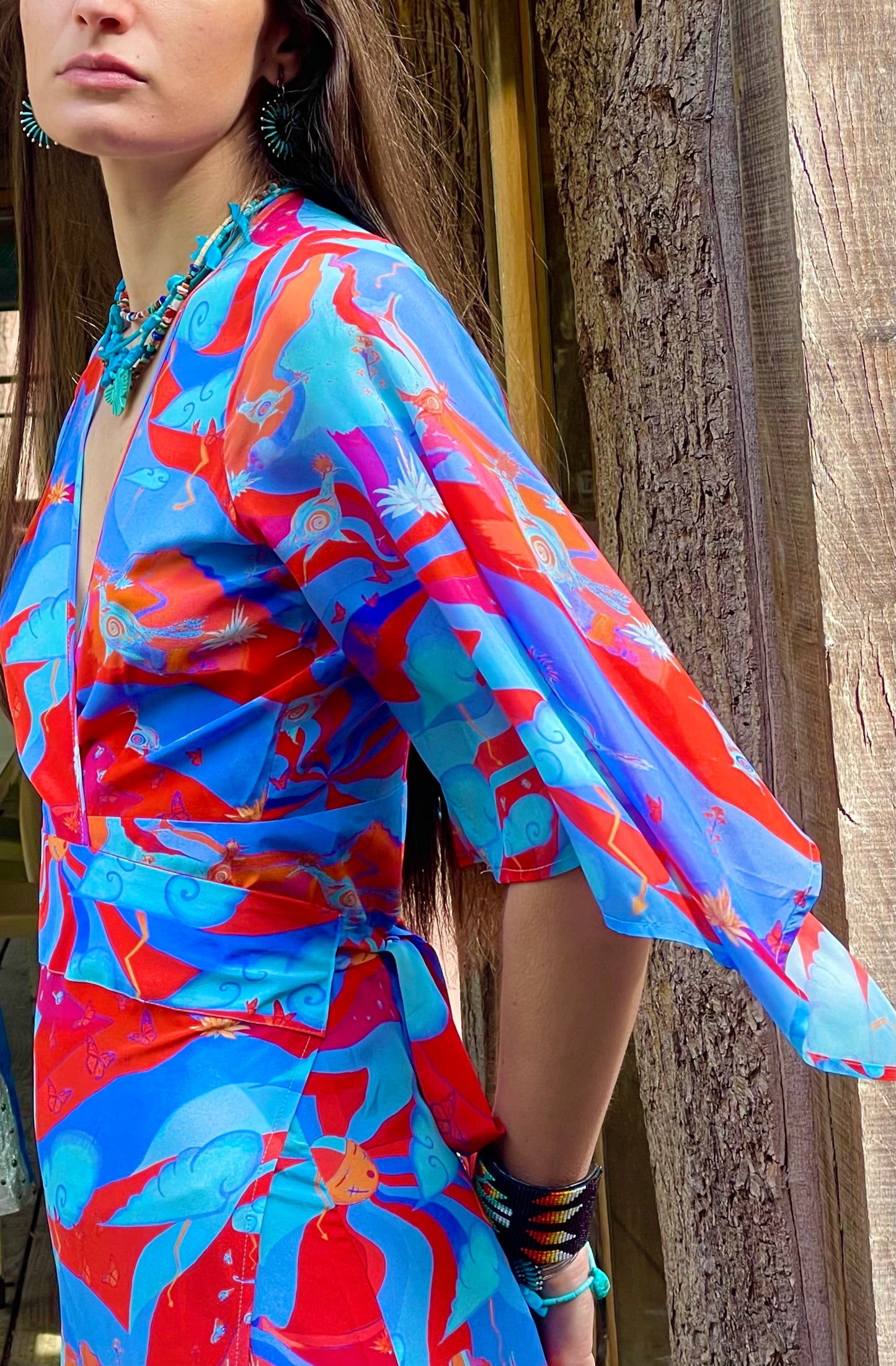 Jessie Western silk dress