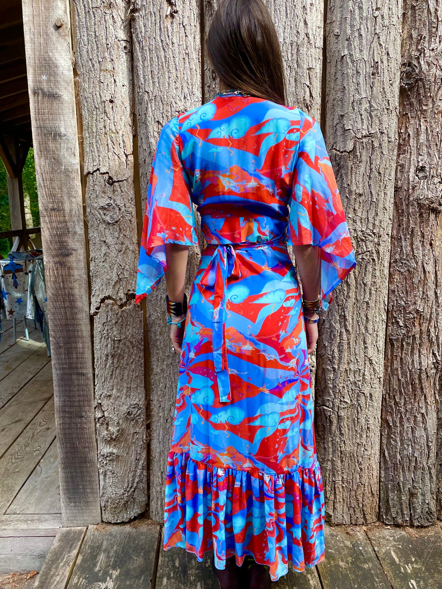 Jessie Western silk dress