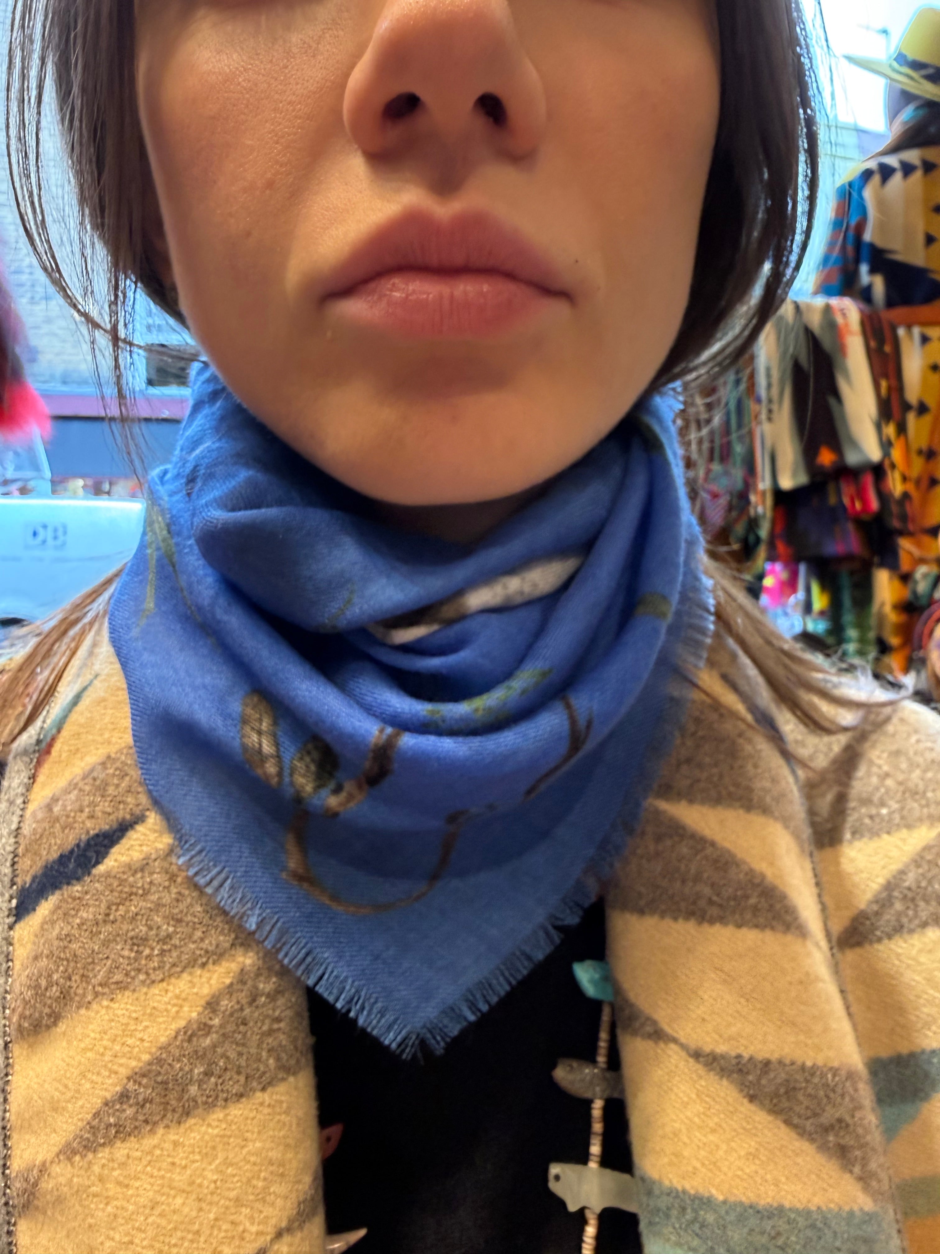 Cashmere neck scarf bandana
