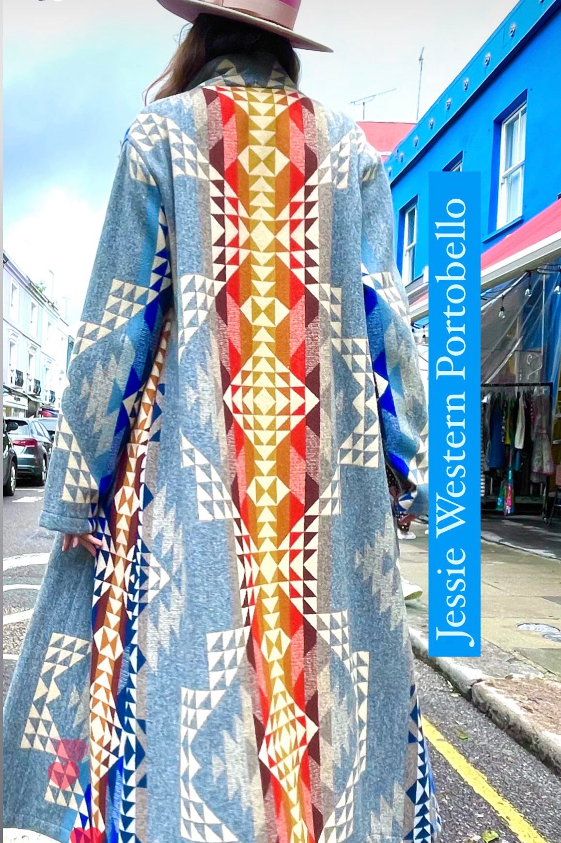 Jessie Western long coat made in Nottinghill