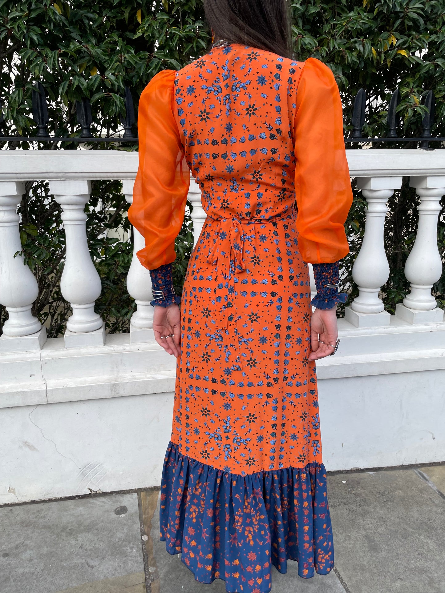 Jessie Western organza 100 % silk dress