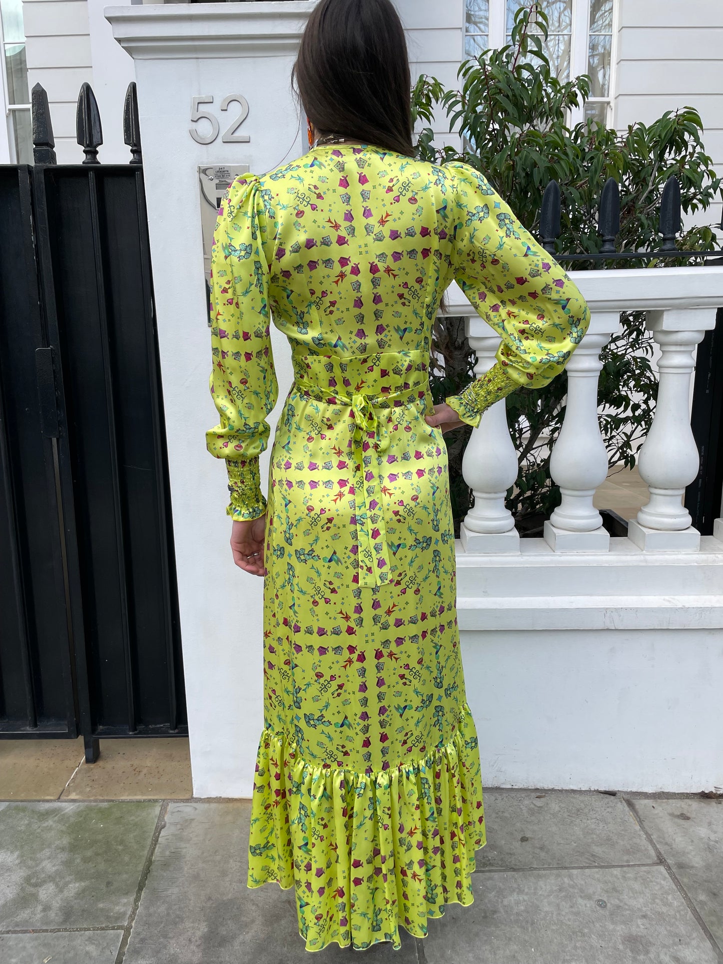 Jessie Western silk dress