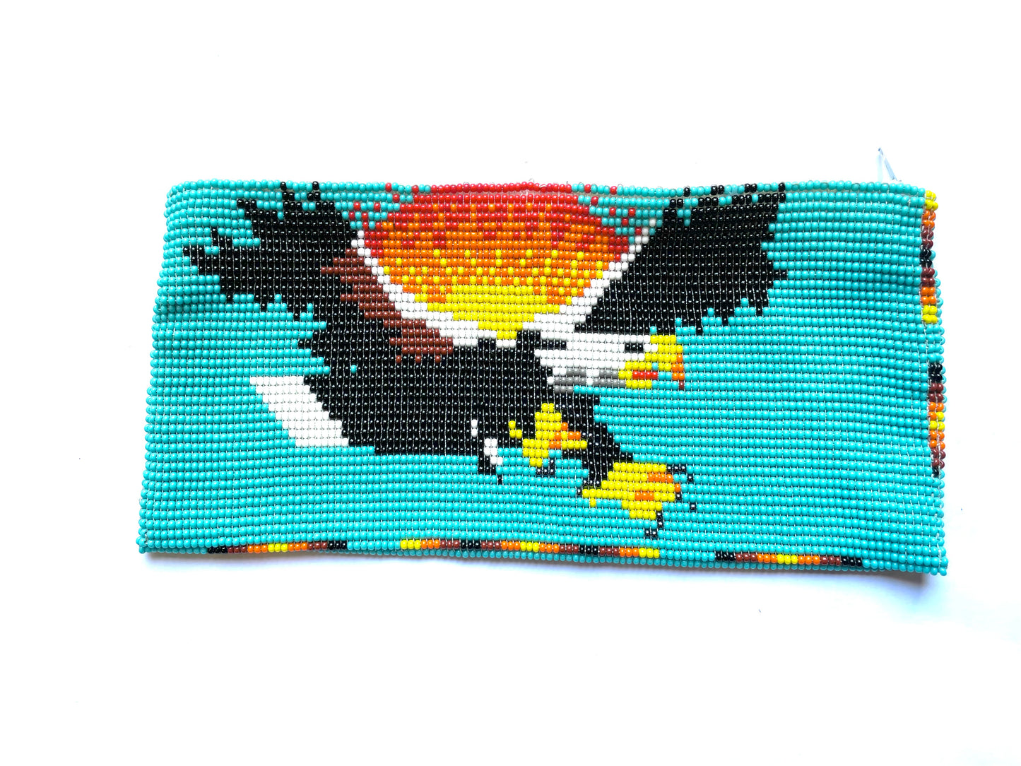 Jessie Western eagle Star Beaded Pouch