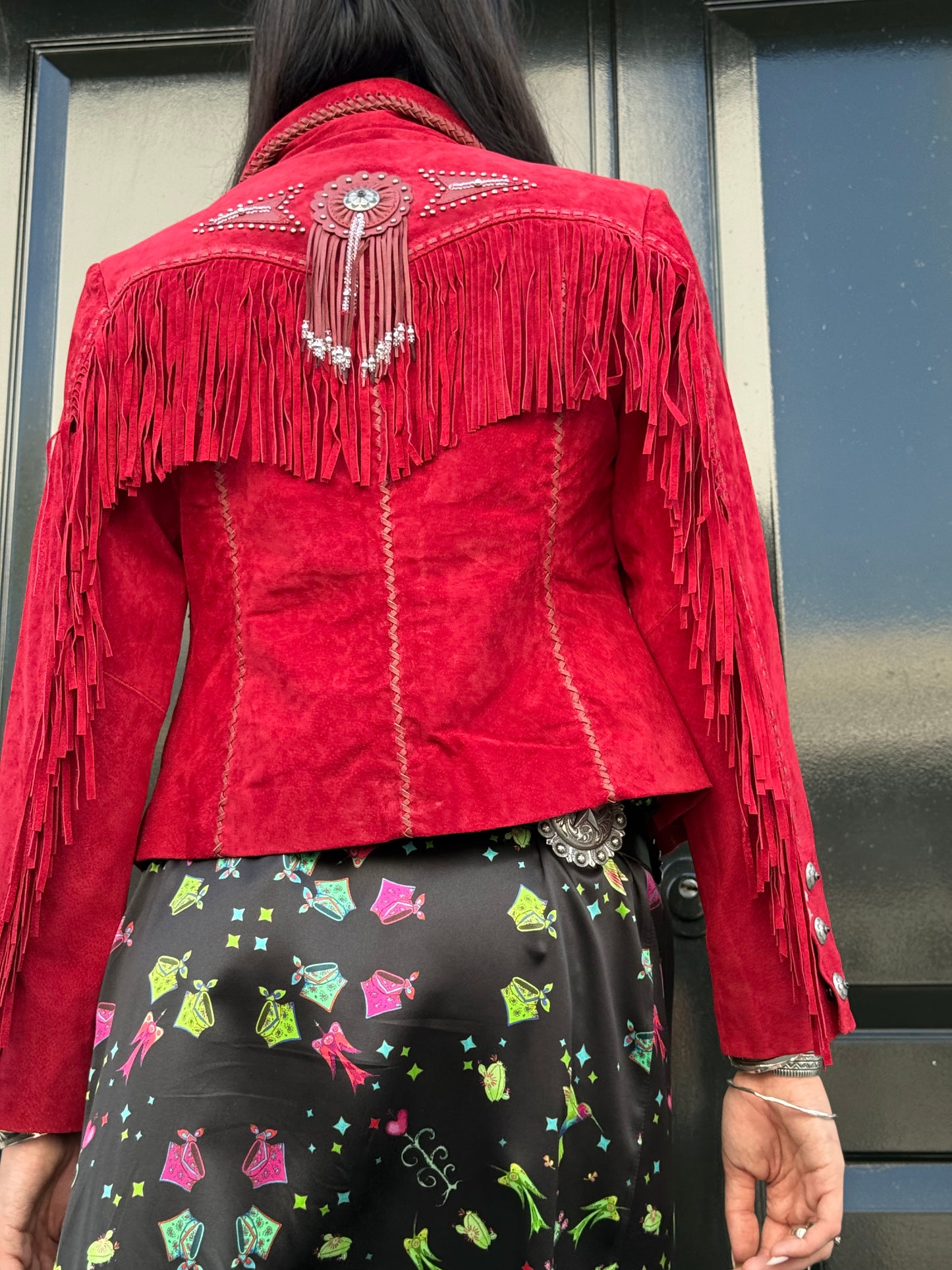 Red fringed jacket