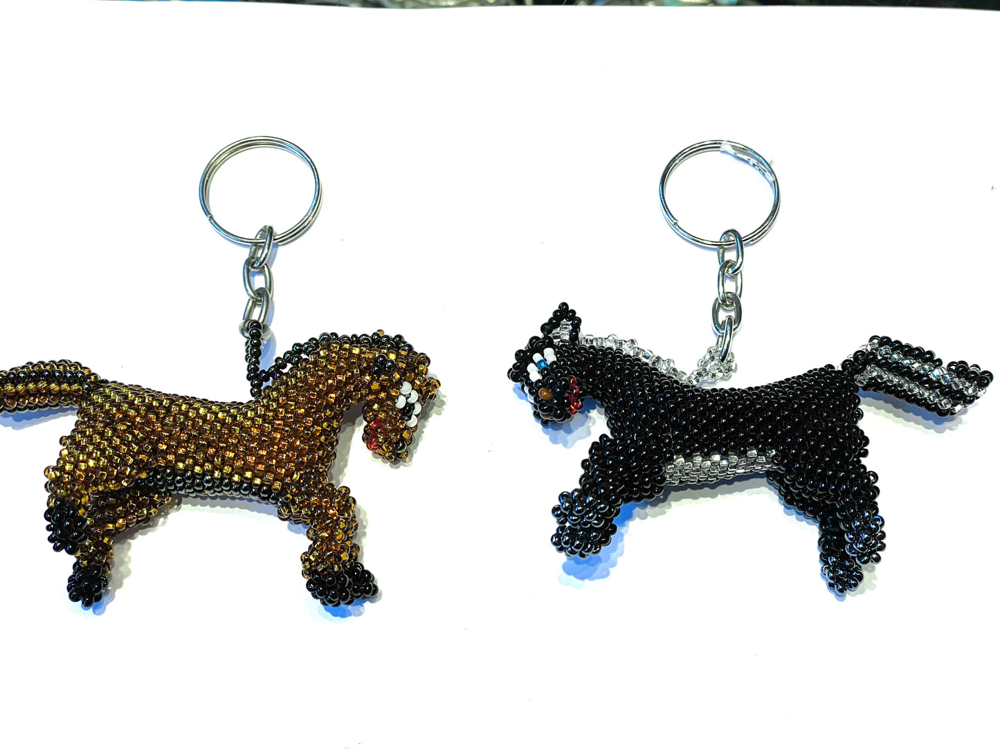 Beaded key ring
