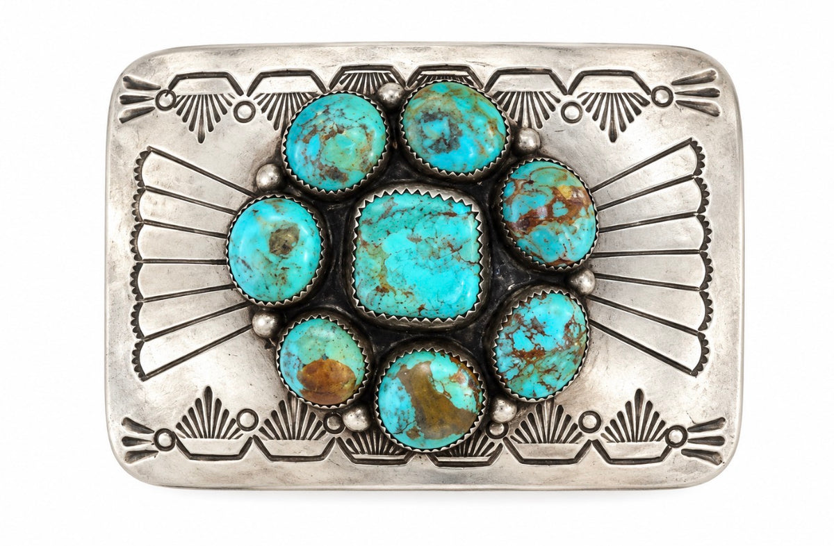 Sterling silver belt buckle