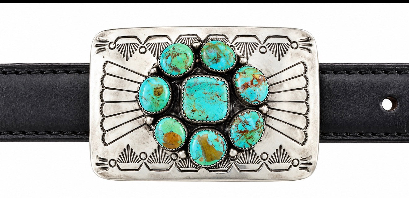 Sterling silver belt buckle