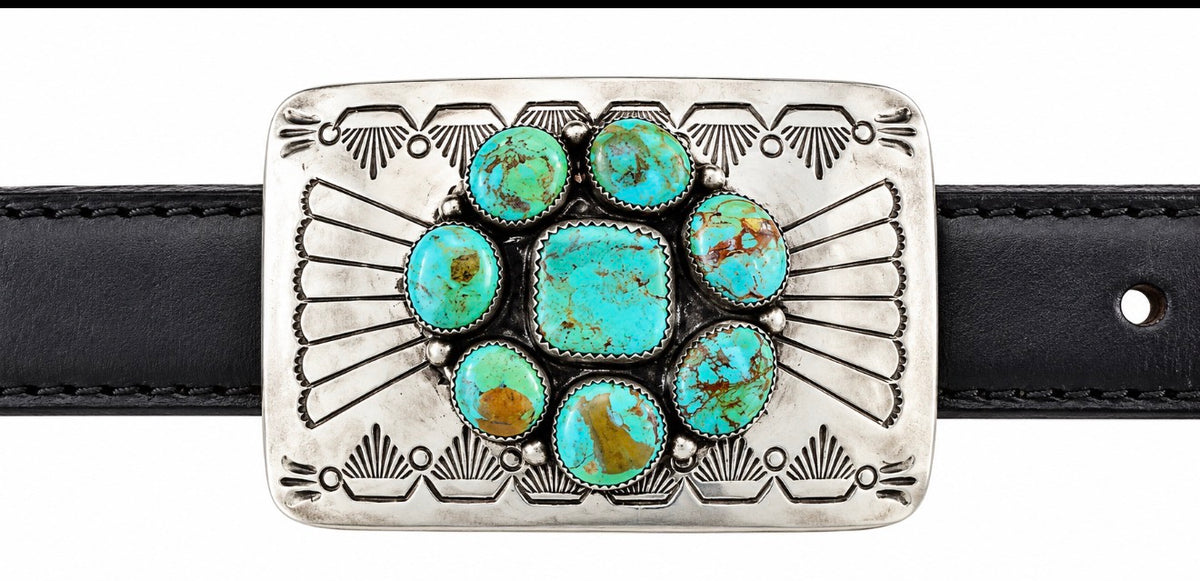Sterling silver belt buckle
