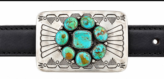 Sterling silver belt buckle