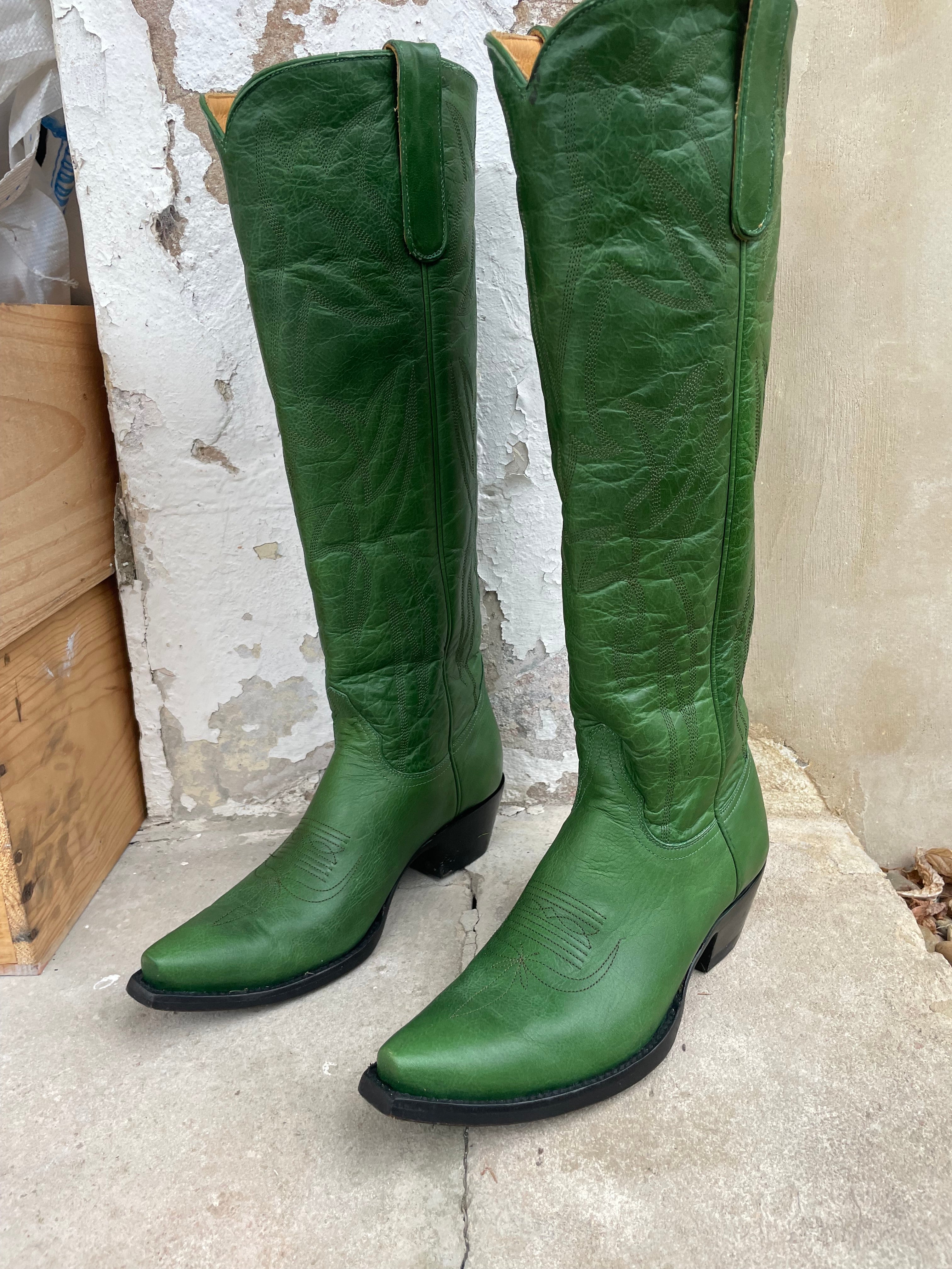 Emerald Green Cowboy Boots