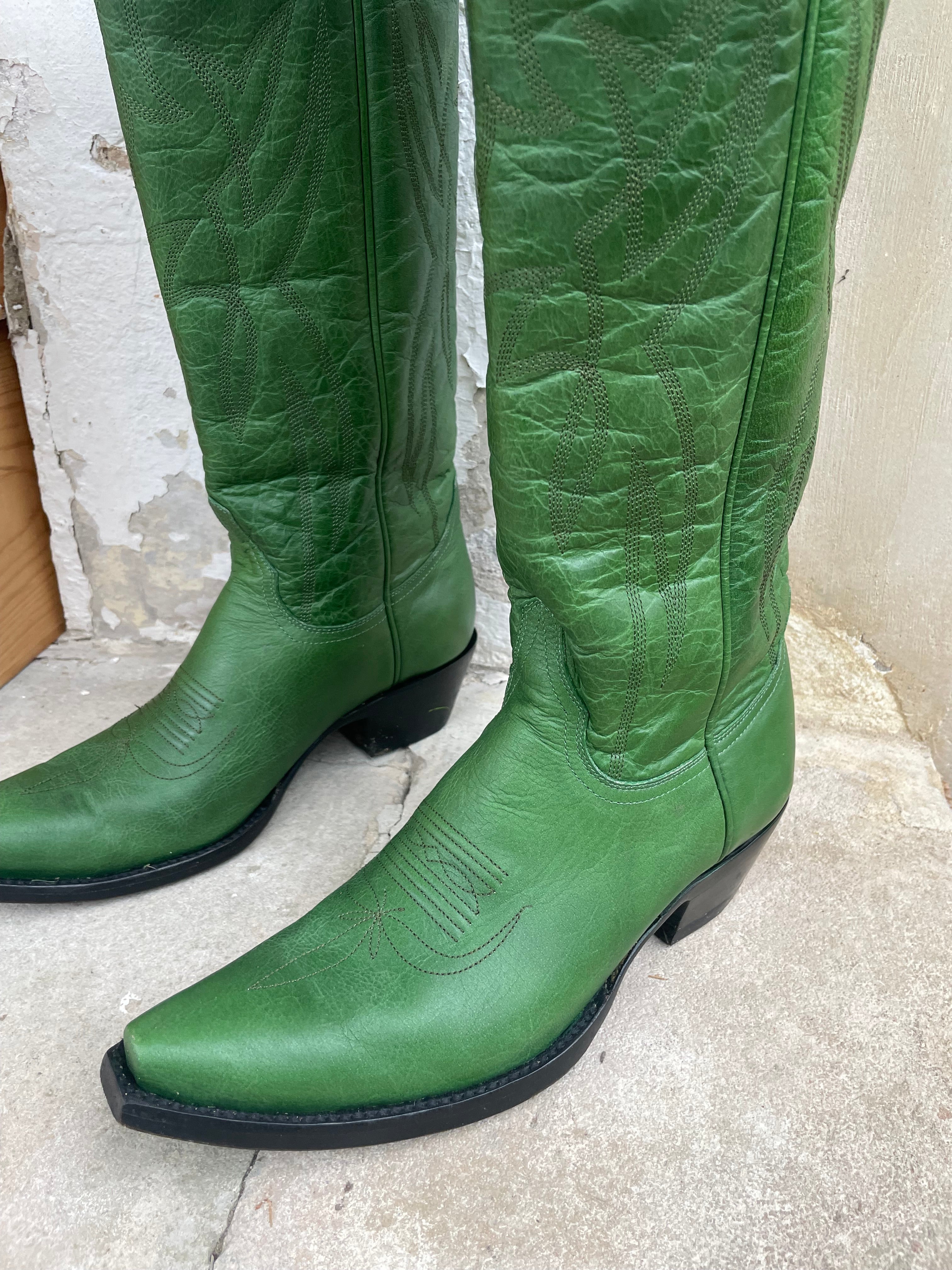 Emerald Green Cowboy Boots