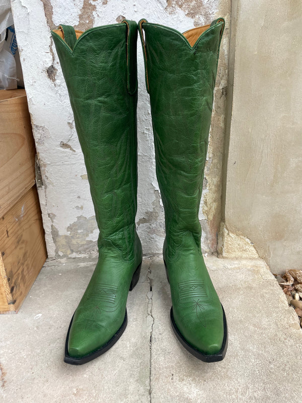 Emerald Green Cowboy Boots