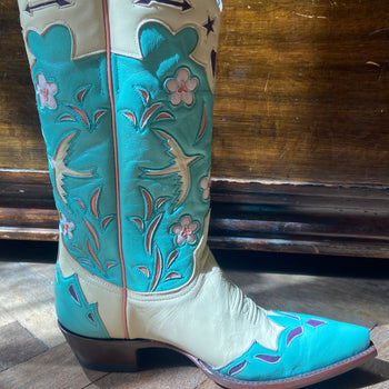 Blue bird Turquiose boots