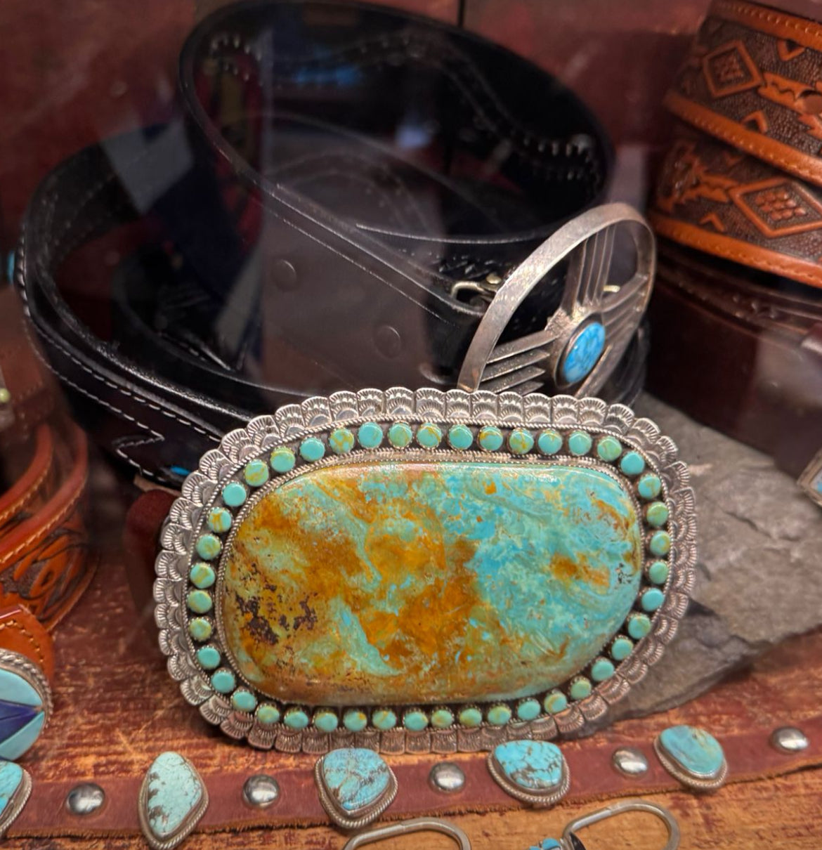 Buckle green turquoise