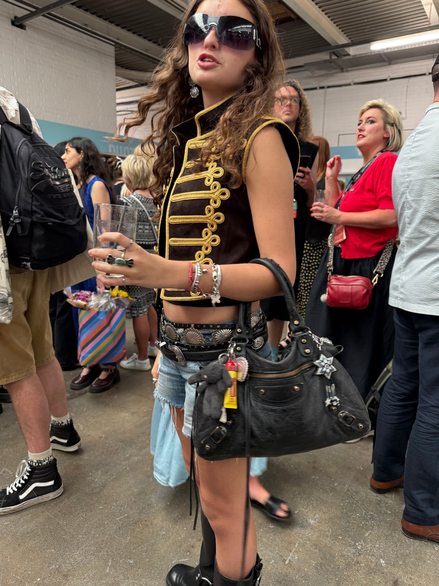 Jessie Gilet suede military waistcoat