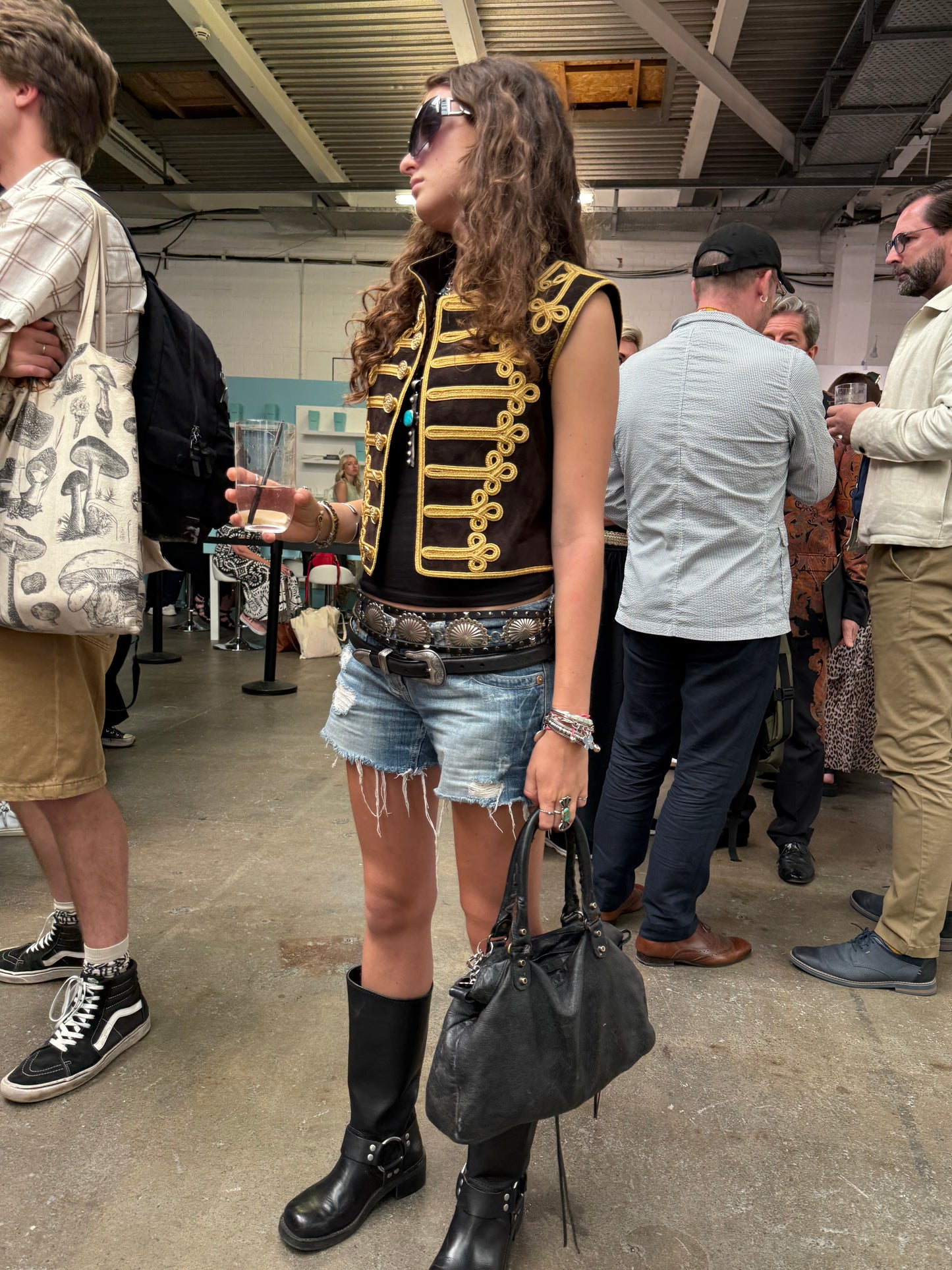 Jessie Gilet suede military waistcoat